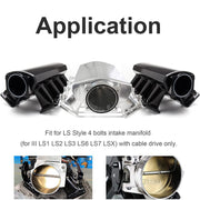 DURAFORCE 92MM Throttle body+TPS IAC+Cable Bracket For Chevy GM Gen III LSX LS LS1 LS2 LS7