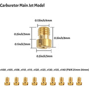DURAFORCE 40PCS Carburetor Main Jet Slow Pilot Jet Kit for PWK Keihin OKO CVK Crab