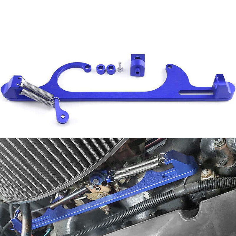 DURAFORCE Throttle Body Cable Bracket Adjustable Blue For 4150 4160 Series 283 305 307 327