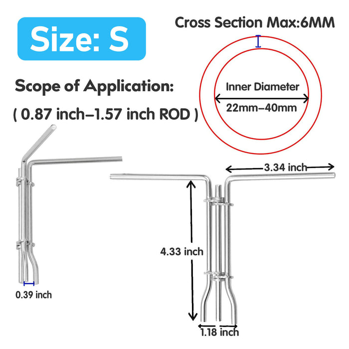 DURAFORCE 3 Pcs Sliver Hydraulic Cylinder Piston Rod Seal U-cup Installation Tool Kit Set