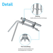 DURAFORCE 3 Pcs Sliver Hydraulic Cylinder Piston Rod Seal U-cup Installation Tool Kit Set