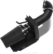 DURAFORCE 4" Black Cold Air Intake+Heat Shield Kit For 99-06 GMC/Chevy V8 4.8L/5.3L/6.0L