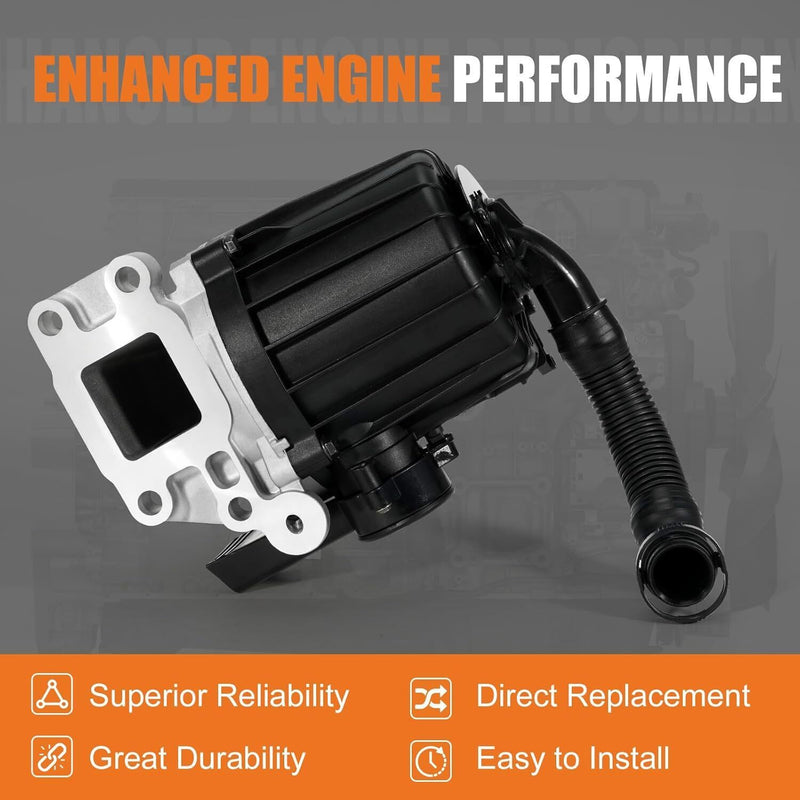 DURAFORCE Crankcase Breather Oil Separator For Freightliner Mack MP8 Detroit DD15 DD13
