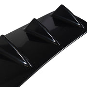 DURAFORCE Shark Fin 7 Wing Lip Diffuser Rear Bumper Chassis 33" Black ABS Universal