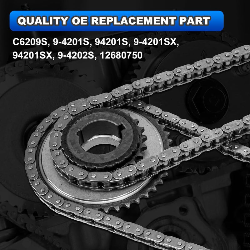 DURAFORCE Timing Chain Kit for 08-13 Chevrolet Malibu 10-15 Equinox L4 2.4L 2.2L 2.0L DOHC