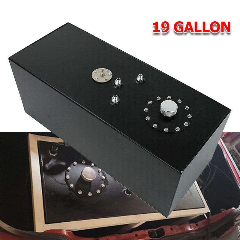 DURAFORCE 19 GALLON ALUMINUM LIGHTWEIGHT RACING FUEL CELL GAS TANK W/ CAP & LEVEL SENDER