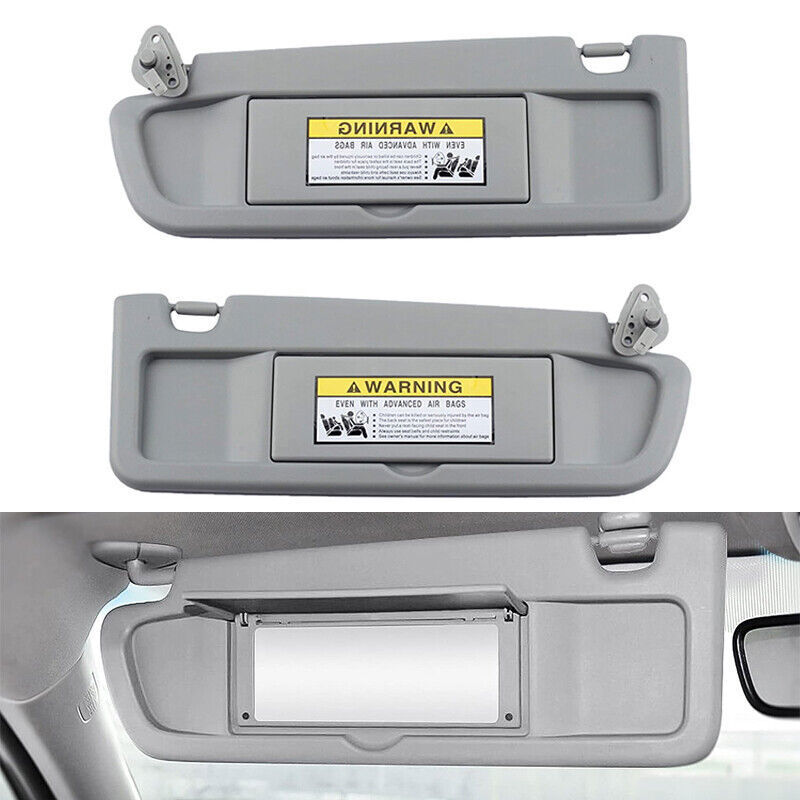 DURAFORCE Car Sun Visor Covers For Honda Civic 2006-2011 Driver&Passenger Light Gray Pair