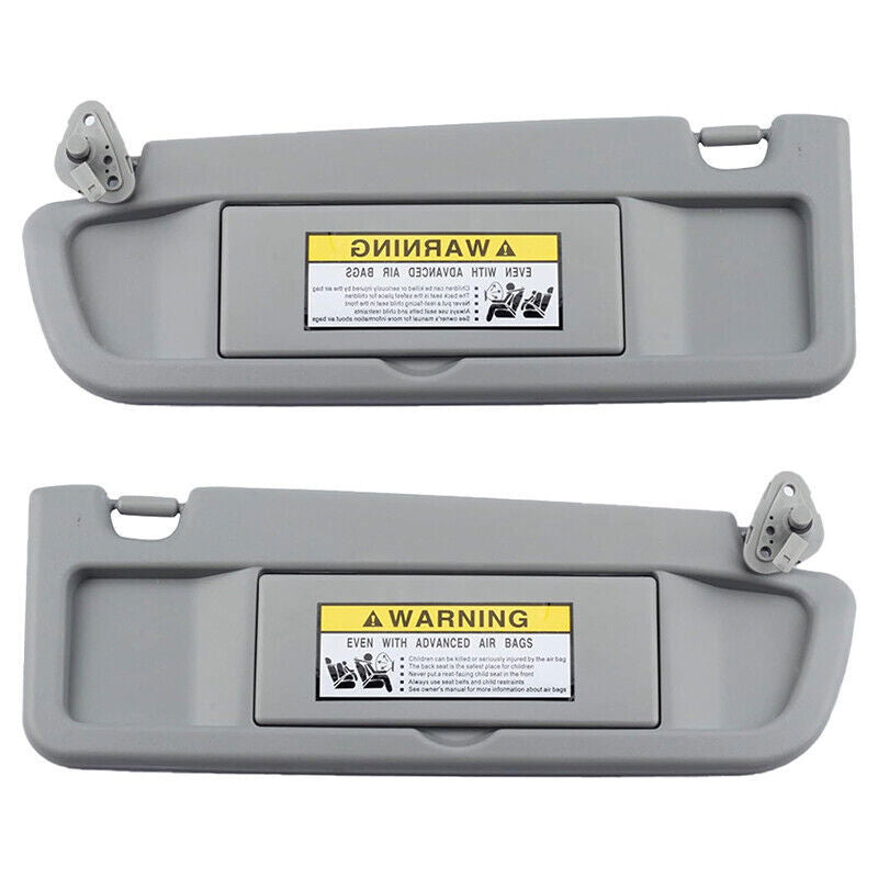 DURAFORCE Car Sun Visor Covers For Honda Civic 2006-2011 Driver&Passenger Light Gray Pair