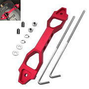 DURAFORCE Red Heavy Duty Battery Hold Down Sets Tie Down Bracket With J Hook