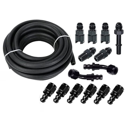 DURAFORCE 25Ft 3/8'' LS SWAP Fuel Injection Line Kit Complete Conversion EFI FI Fitting US