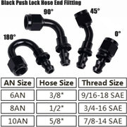 DURAFORCE 25Ft 3/8'' LS SWAP Fuel Injection Line Kit Complete Conversion EFI FI Fitting US