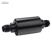 DURAFORCE High Flow Inline Fuel Filter Aluminium Alloy 100 Micron Cleanable AN6