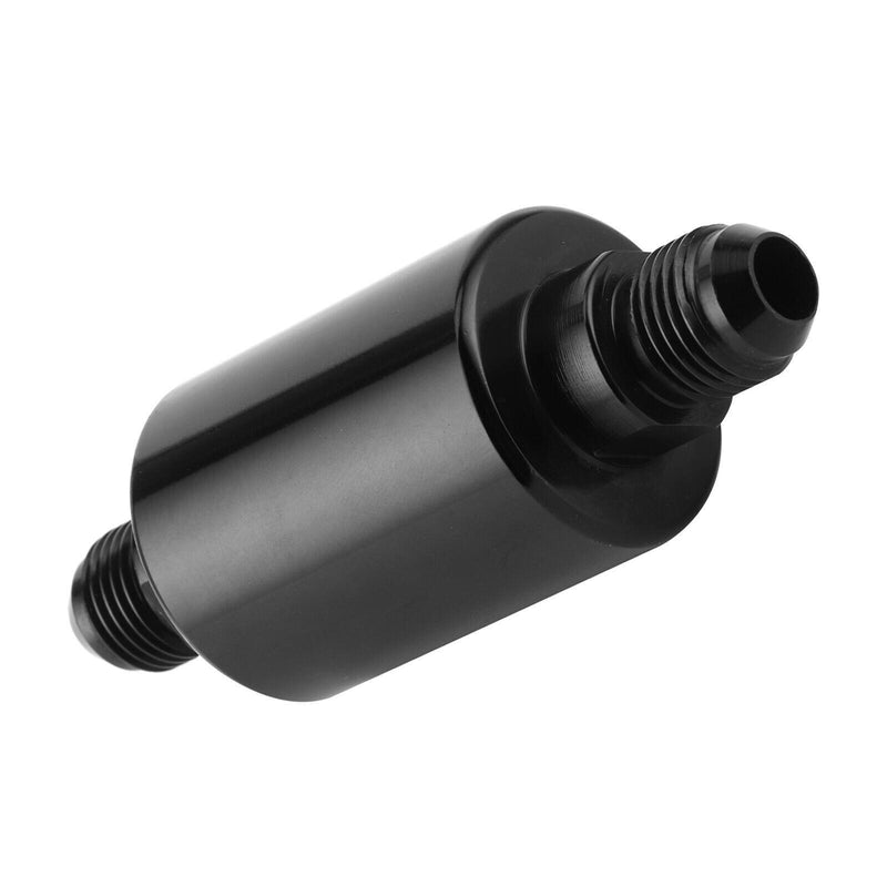 DURAFORCE High Flow Inline Fuel Filter Aluminium Alloy 100 Micron Cleanable AN6