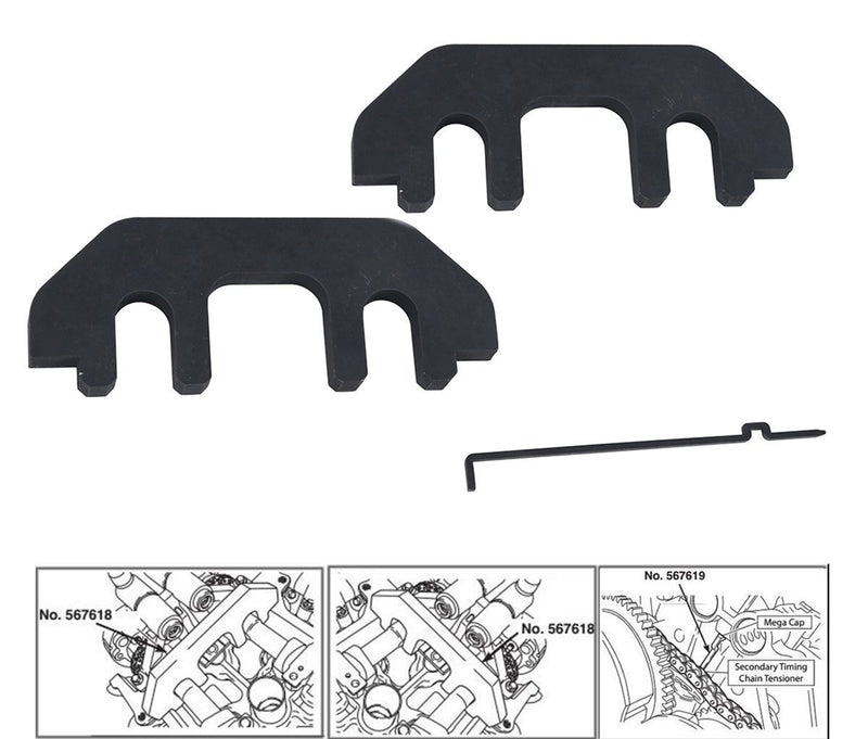 DURAFORCE Camshaft Holding Tool Timing Alignment Holder Tool Kit Fit for Ford 3.5L 3.7L 4V