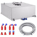 DURAFORCE 20 GALLON ALUMINUM FUEL CELL GAS TANK+CAP+LEVEL SENDER+STEEL FUEL LINE KIT US