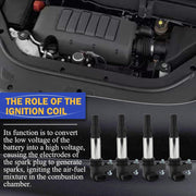 DURAFORCE 6X Ignition Coil + Spark plugs Fit for Cadillac CTS STS SRX Buick GMC 3.6L UF375
