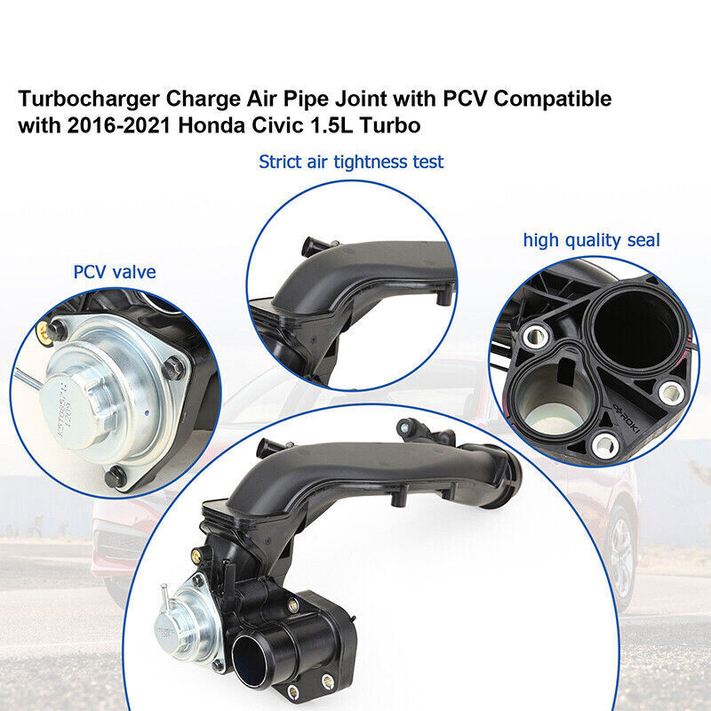 DURAFORCE Turbocharger Charge Air Pipe Joint Assembly For 16-20 Honda Civic 1.5L 172705AAH
