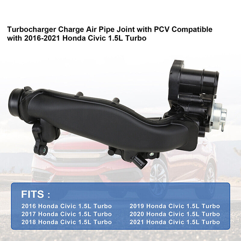 DURAFORCE Turbocharger Charge Air Pipe Joint Assembly For 16-20 Honda Civic 1.5L 172705AAH