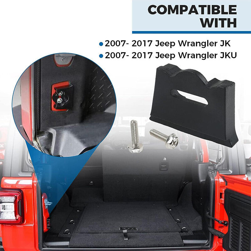 DURAFORCE Tailgate Limiter Latch Stop Bumper for Jeep Wrangler JK 2007-2017 Accessories