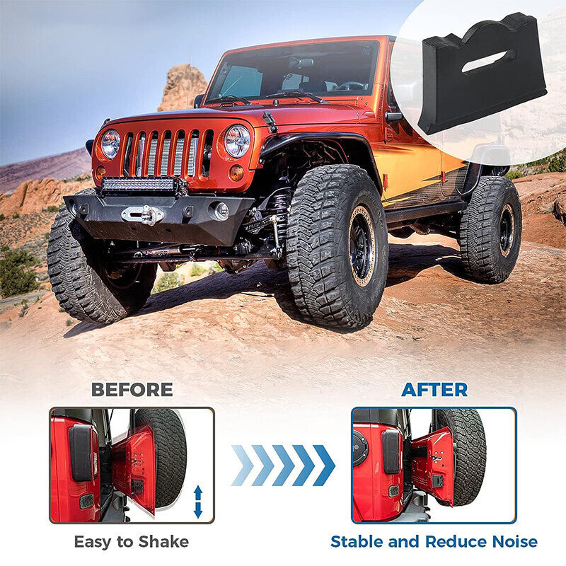 DURAFORCE Tailgate Limiter Latch Stop Bumper for Jeep Wrangler JK 2007-2017 Accessories