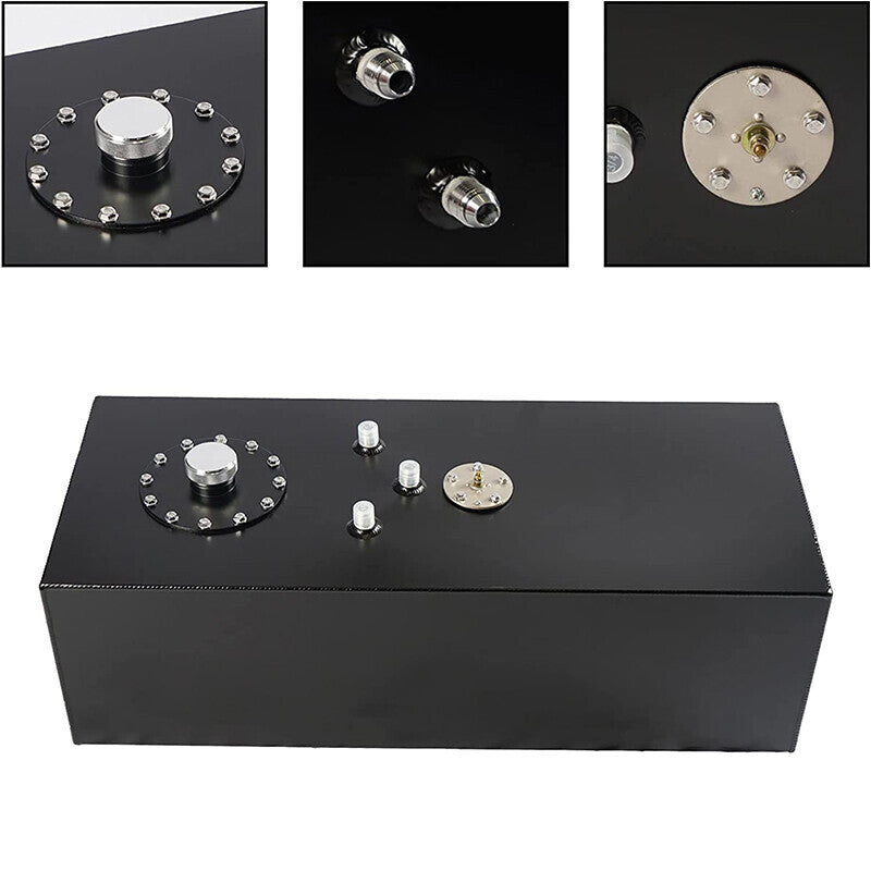 DURAFORCE 19 GALLON/72L ALUMINUM LIGHT SLIM FUEL/GAS TANK CELL+LEVEL SENDER+NECK TOP-FEED