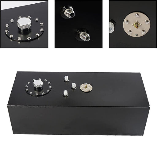 DURAFORCE 19 GALLON/72L ALUMINUM LIGHT SLIM FUEL/GAS TANK CELL+LEVEL SENDER+NECK TOP-FEED