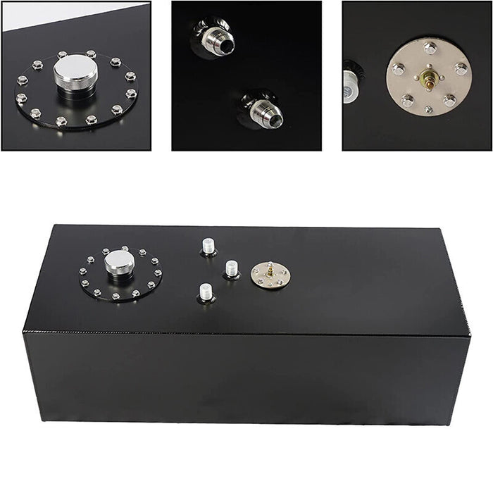 DURAFORCE 19 GALLON/72L ALUMINUM LIGHT SLIM FUEL/GAS TANK CELL+LEVEL SENDER+NECK TOP-FEED