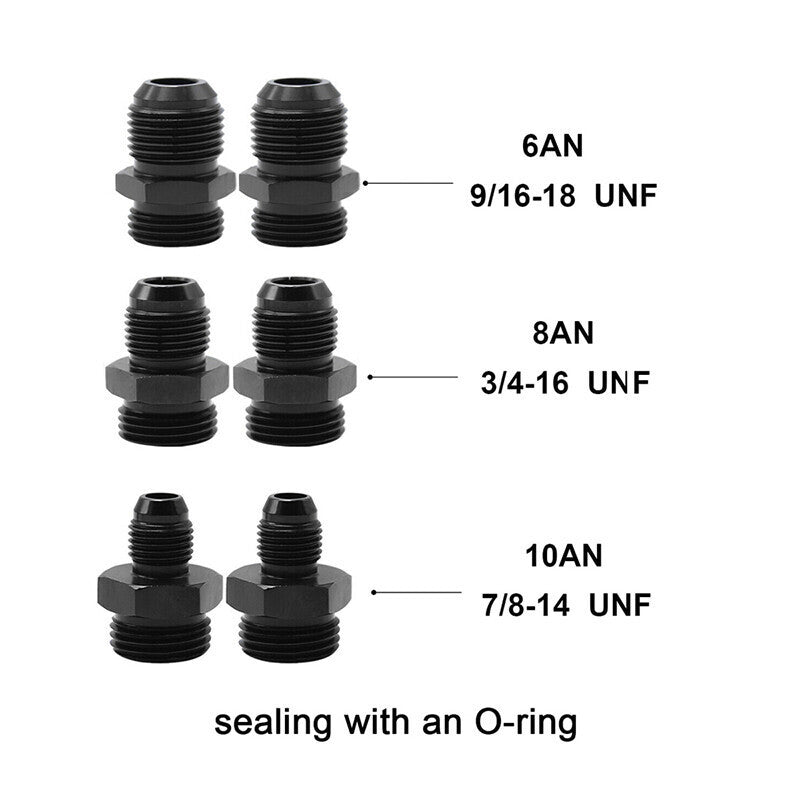 DURAFORCE Aluminum High Flow 58mm Inline Fuel Filter 100 Micron AN6 AN8 AN10 Adapter