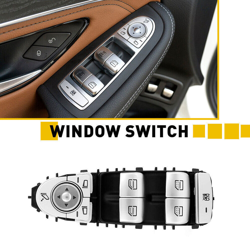 DURAFORCE Front Master Power Window Switch For Mercedes Benz C300 Sedan GLC300 2015-2020