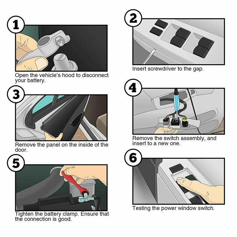 DURAFORCE Front Master Power Window Switch For Mercedes Benz C300 Sedan GLC300 2015-2020