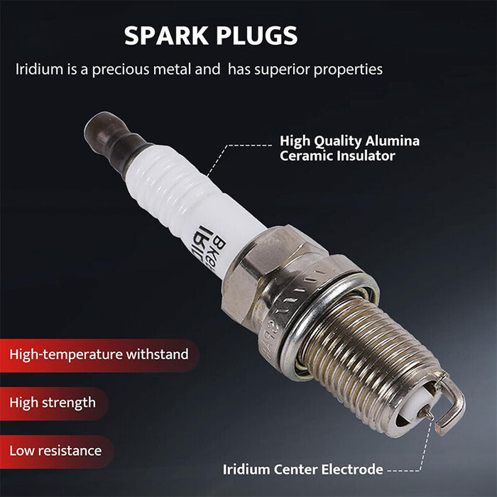 DURAFORCE 6pcs Ignition Coil & Spark Plug UF553 Fit For 2008-2016 Ford Edge Explorer 3.5L