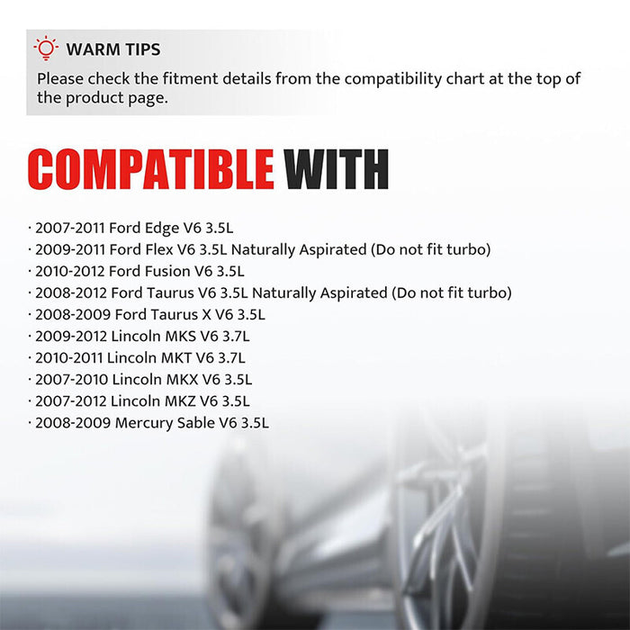 DURAFORCE 6pcs Ignition Coil & Spark Plug UF553 Fit For 2008-2016 Ford Edge Explorer 3.5L