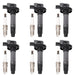 DURAFORCE 6pcs Ignition Coil & Spark Plug UF553 Fit For 2008-2016 Ford Edge Explorer 3.5L