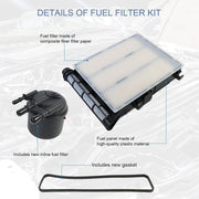 DURAFORCE Fuel/Water Filter Kit FD4625 For 2017-2019 6.7L Ford Powerstroke F250 F350 USA
