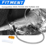 DURAFORCE Transmission Dipstick Stainless Braided Hose for Chevy GM TH350 TH-400 700R4 SBC