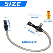 DURAFORCE Transmission Dipstick Stainless Braided Hose for Chevy GM TH350 TH-400 700R4 SBC