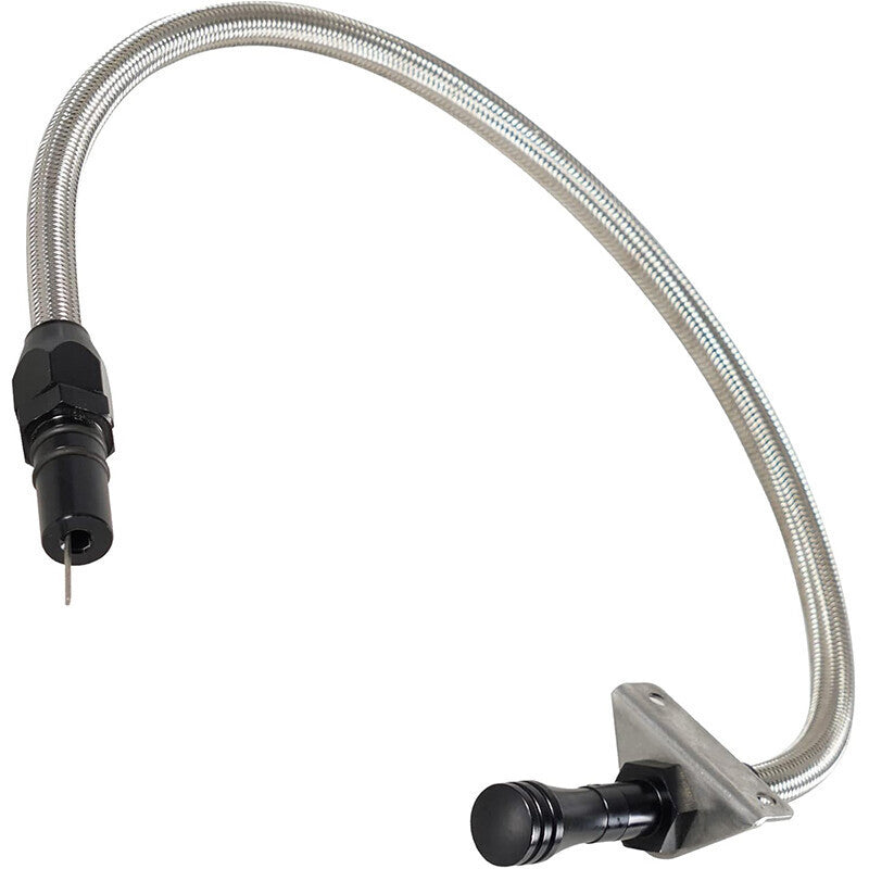 DURAFORCE Transmission Dipstick Stainless Braided Hose for Chevy GM TH350 TH-400 700R4 SBC