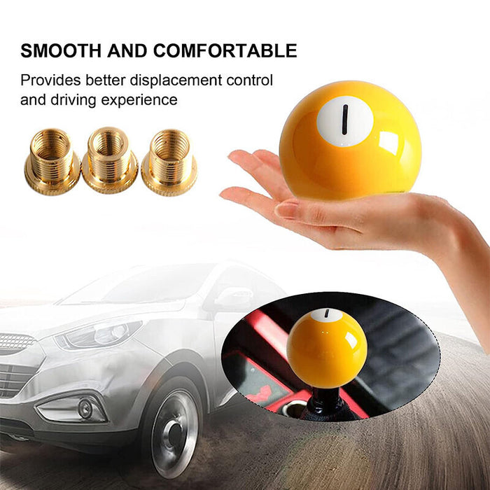 DURAFORCE #1 One Pool Billiard Ball custom Gear Shifter Shift Knob car lever Black Truck