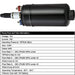 DURAFORCE 300LPH External Inline Fuel Pump 0580254044 Replace With Mount Bracket US STOCK