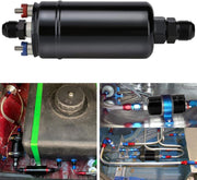 DURAFORCE 300LPH External Inline Fuel Pump 0580254044 Replace With Mount Bracket US STOCK