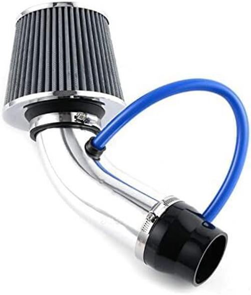 DURAFORCE Car Cold Air Intake Filter Induction Kit 3" Pipe Aluminum Power Flow Hose System
