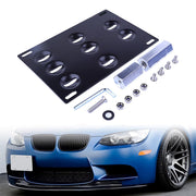 DURAFORCE Universal Front Bumper Tow Hook License Plate Mount Bracket Holder for Most Car
