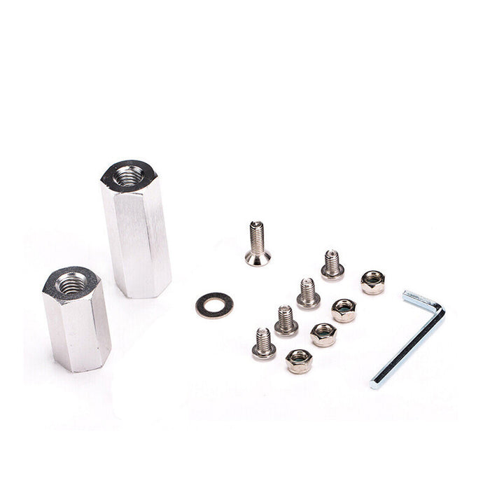 DURAFORCE Universal Front Bumper Tow Hook License Plate Mount Bracket Holder for Most Car