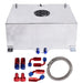 DURAFORCE 20 Gallon Light Weight Fuel Cell Racing Drift Gas Tank + 12ft Fuel Line Kit