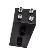 DURAFORCE AN10 Inlet Oil Catch Can Reservoir Tank Dual Breather Filter Baffled Tank Kit