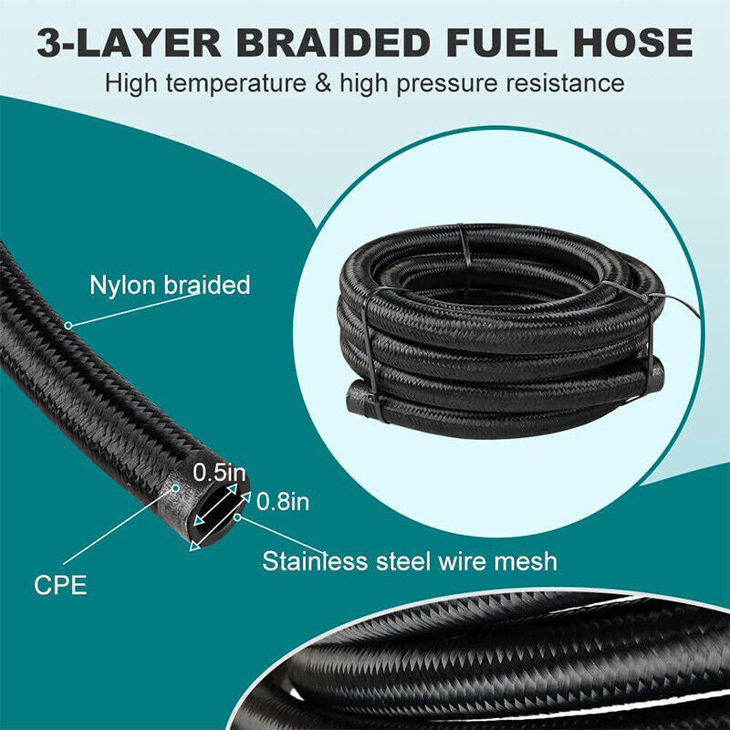 DURAFORCE AN10 Inlet Oil Catch Can Reservoir Tank Dual Breather Filter Baffled Tank Kit