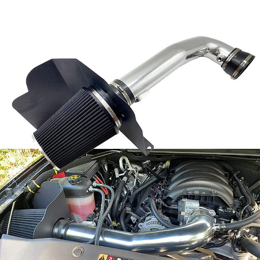 DURAFORCE Cold Air Intake Kit W/ Filter Heat Shield for 2014-2019 Chevy/GMC V8 5.3L 6.2L