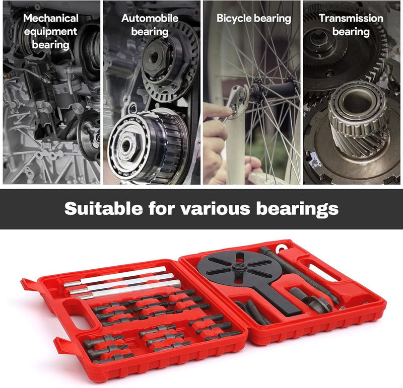 DURAFORCE 21 in 1 Bearing Puller Set Multifunctional Bearing Removal Tool Three-Jaw Puller