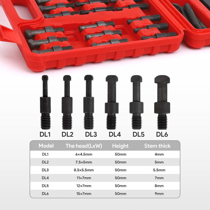 DURAFORCE 21 in 1 Bearing Puller Set Multifunctional Bearing Removal Tool Three-Jaw Puller