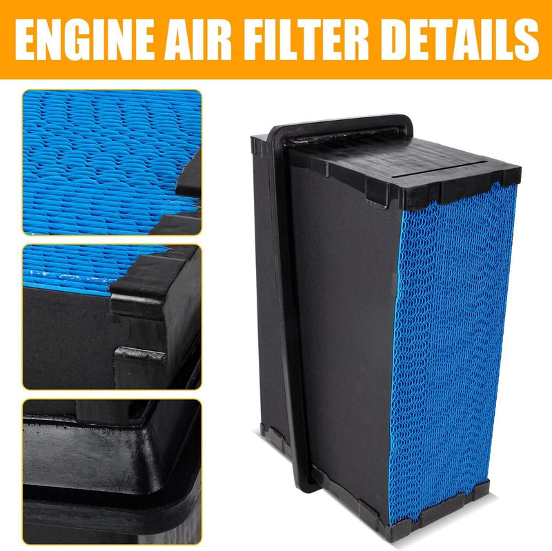 DURAFORCE 4 Pcs P621725 Engine Air Filter For Kenworth T680 T880 & Peterbilt 567 579 Truck